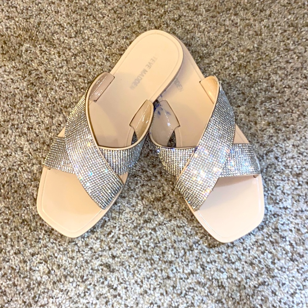 Steve Madden glittery slipper